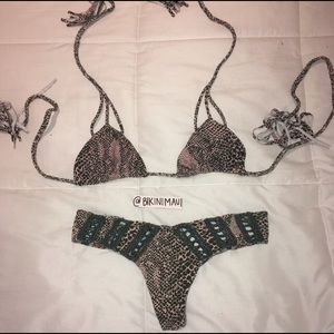 Acacia swimwear tropical snake set